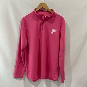 Pink Quarter-Zip St Louis Blues Pullover